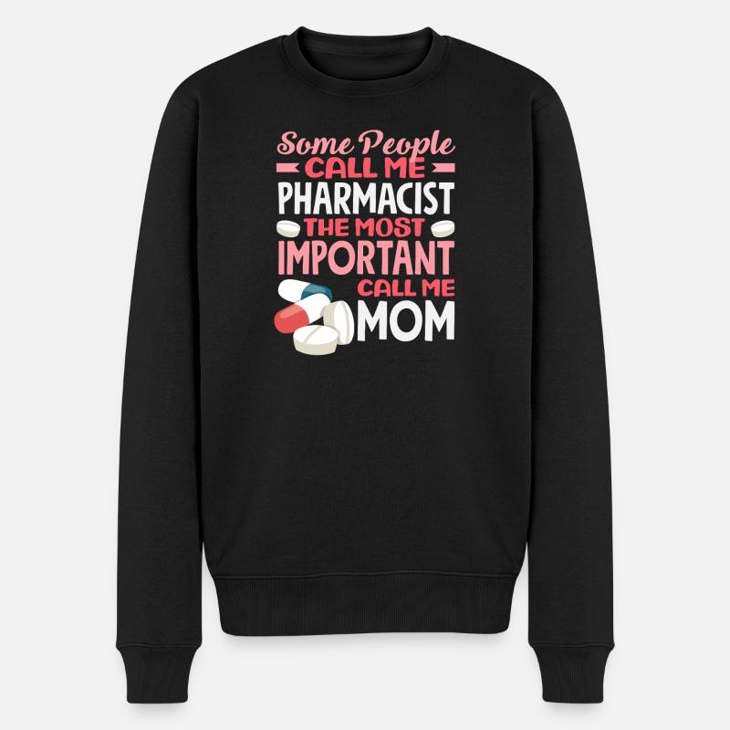 Pharmacien Maman Technicienne en pharmacie Mère - Pull Premium bio Homme - noir