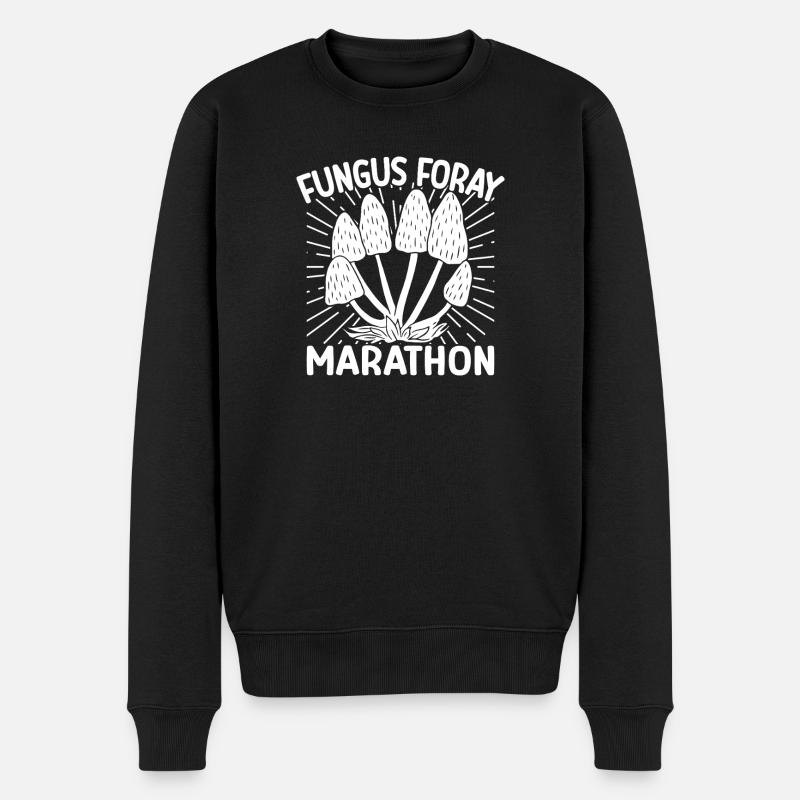 Champignon Marathon Champignon Morille - Pull Premium bio Homme - noir