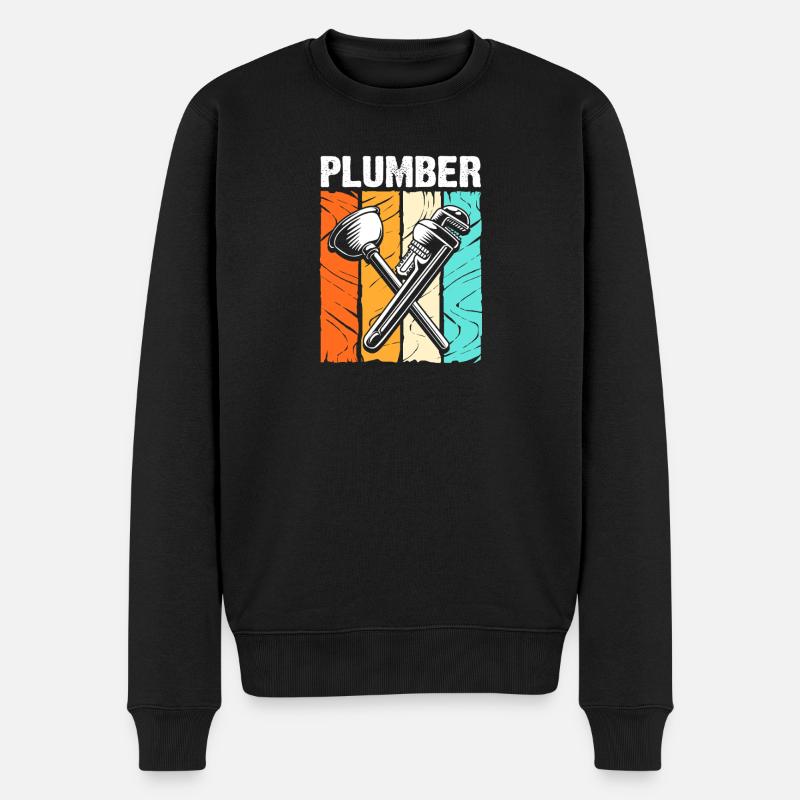 Plombier Plombier - Pull Premium bio Homme - noir