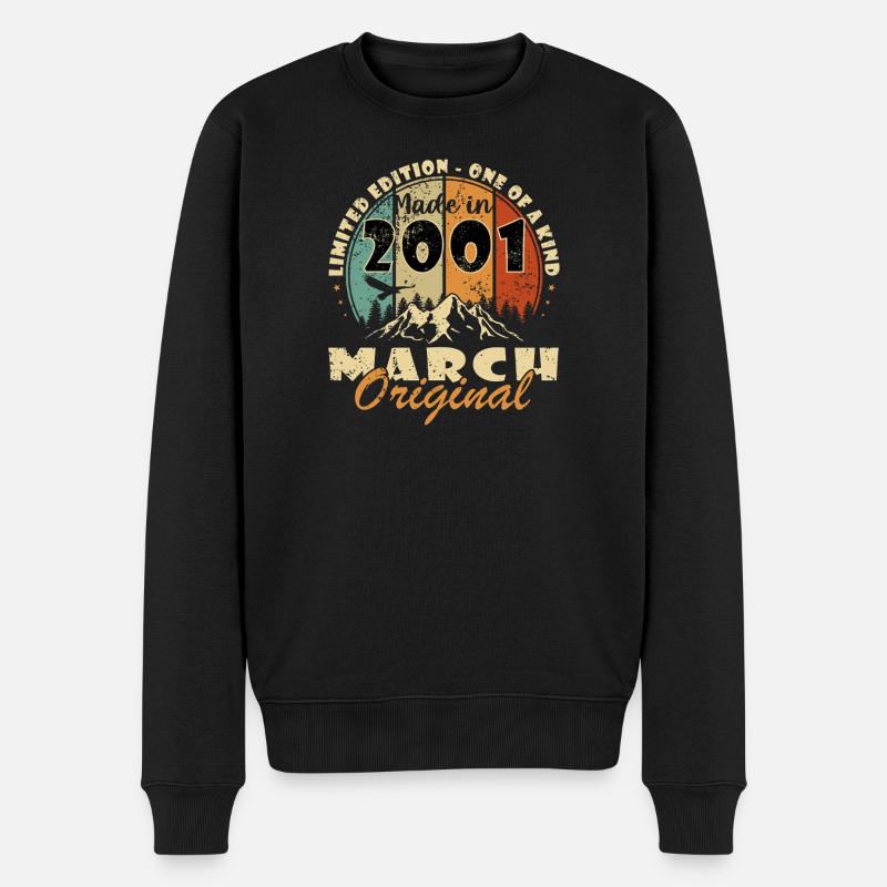 Mars 2001 | Cadeau d’anniversaire - Pull Premium bio Homme - noir