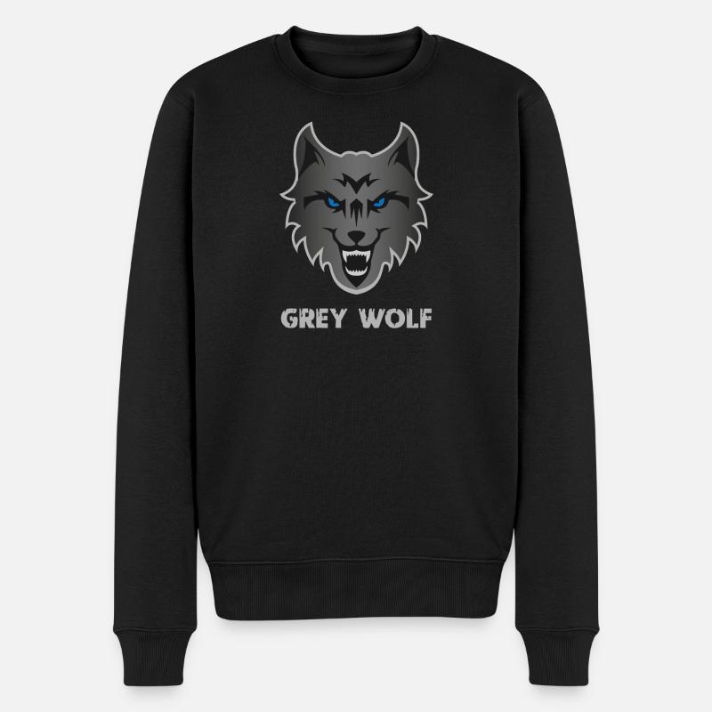 Grey Wolf Lifting Sport - Pull Premium bio Homme - noir