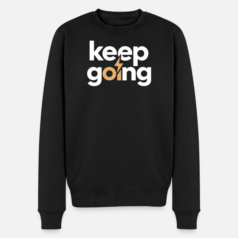 Continue - Motivation & Energy Blitz - Pull Premium bio Homme - noir