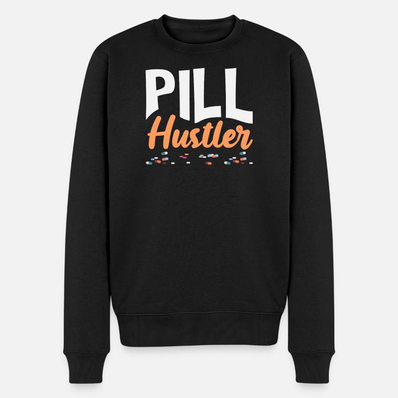Pill Hustler Pharmacien Technicien en pharmacie - Pull Premium bio Homme - noir