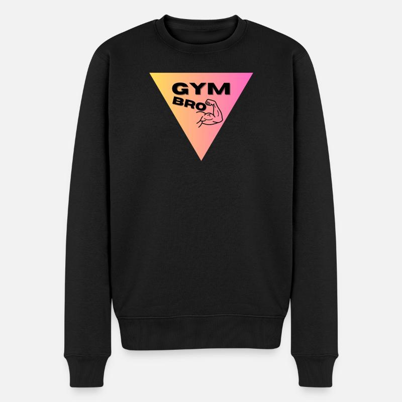  Muskel-Logo Triangel - Männer Premium Bio Pullover - Schwarz