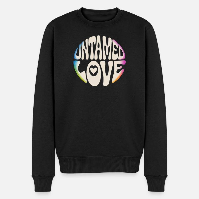 Lettrage rétro d’Untamed Love - Pull Premium bio Homme - noir