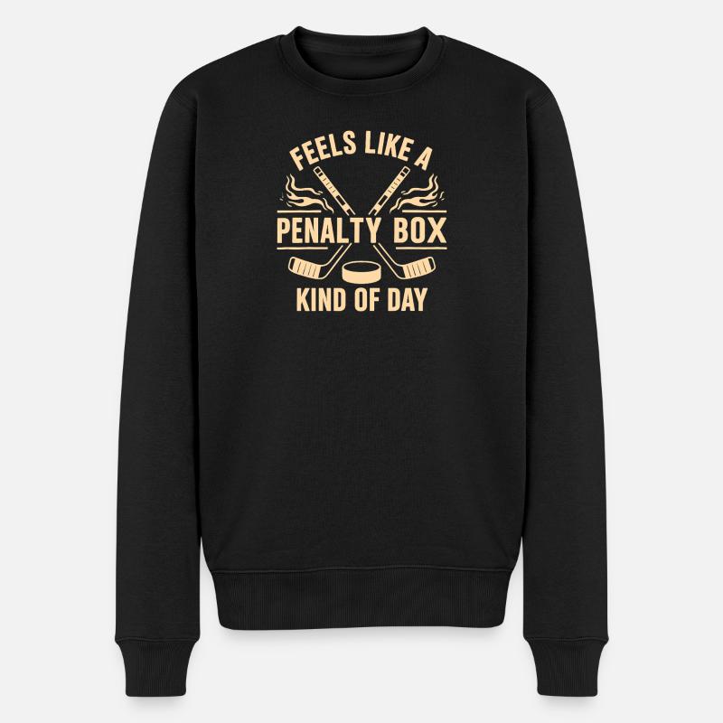 Hockey - Männer Premium Bio Pullover - Schwarz
