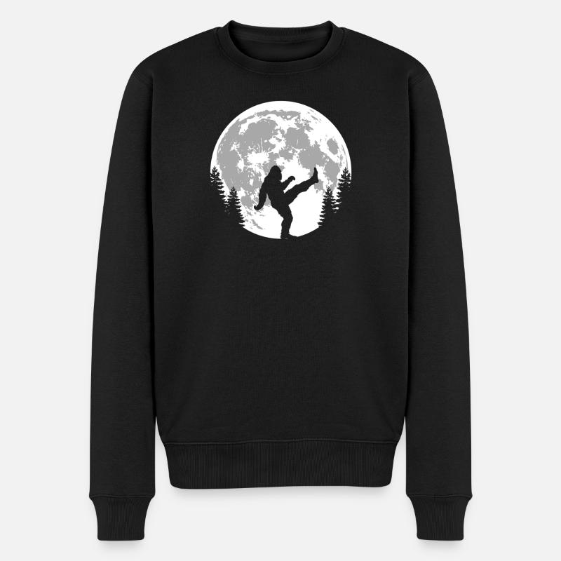 Bigfoot Kickboxen - Männer Premium Bio Pullover - Schwarz