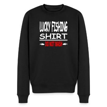 Angling - Men's Premium Organic Jumper - black - Front - Nico (187cm)