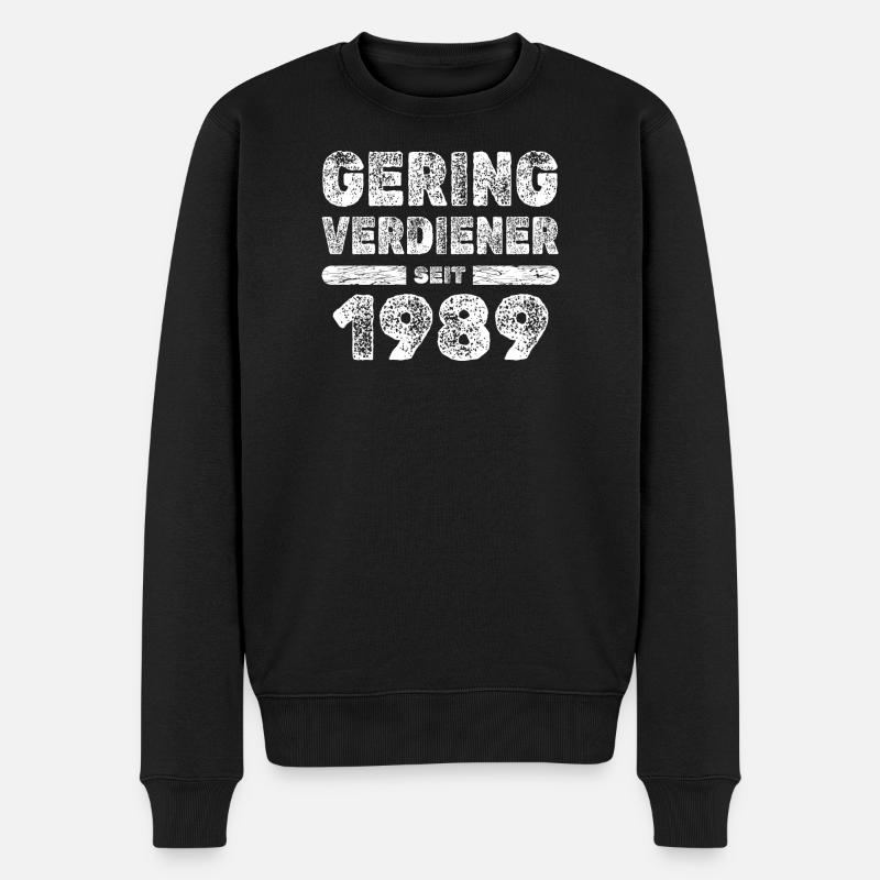 Décision 1989 - Pull Premium bio Homme - noir