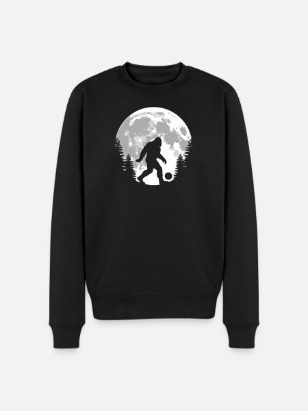 Bigfoot Football Moon Silhouette - Men's Premium Organic Jumper - black