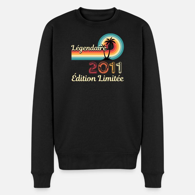 Legendary 2011, Limited Edition - Männer Premium Bio Pullover - Schwarz