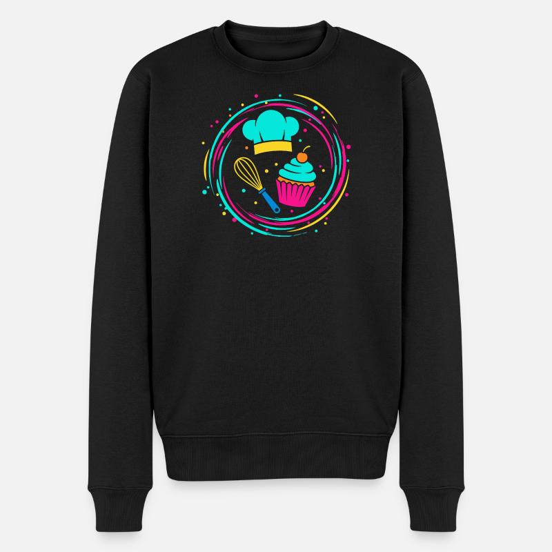 Bäcker - Männer Premium Bio Pullover - Schwarz