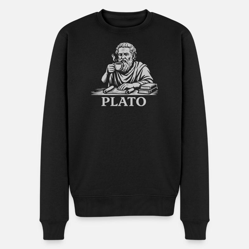 Plato Coffee Scholar - Pull Premium bio Homme - noir