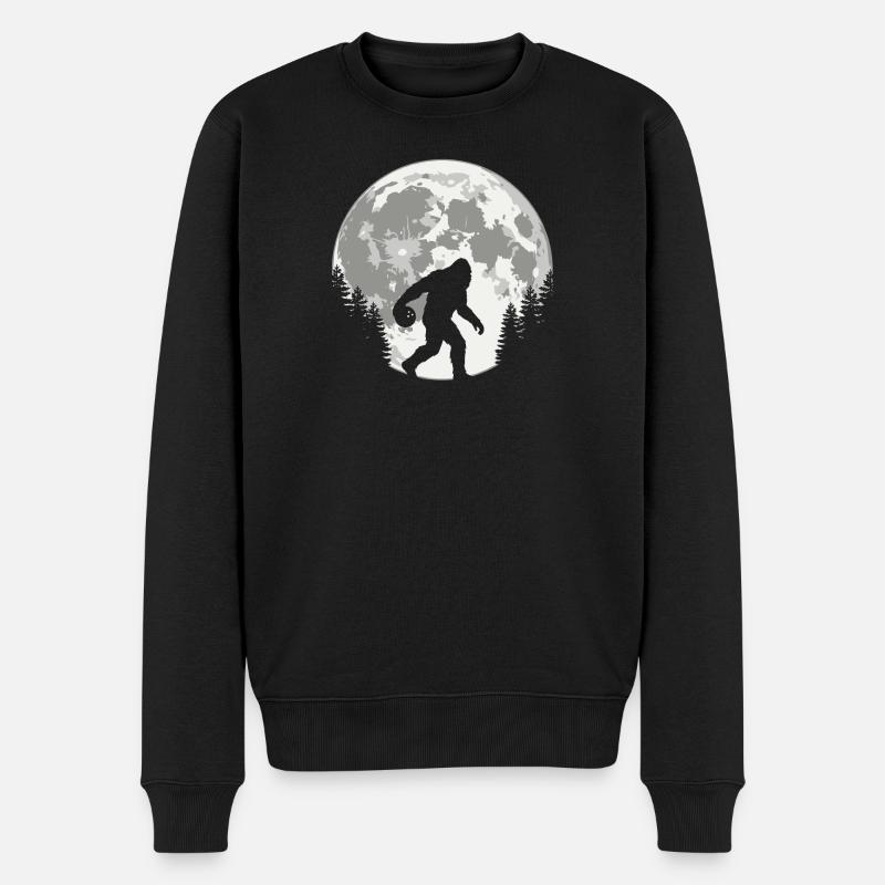 Bigfoot Bowling - Männer Premium Bio Pullover - Schwarz