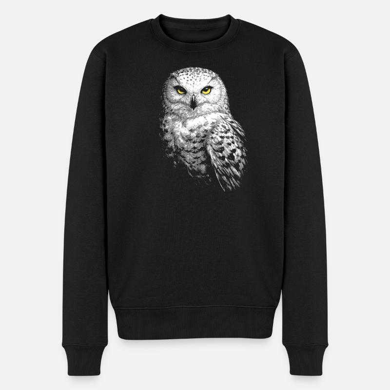 Harfang des neiges - Pull Premium bio Homme - noir