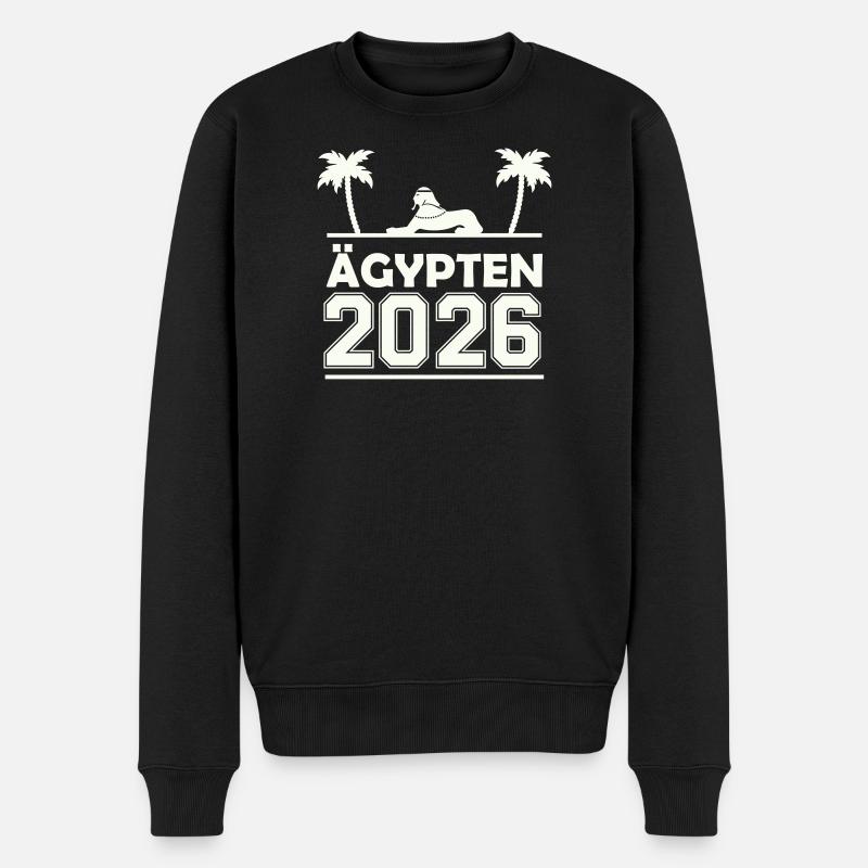 Ägypten 2026 Silhouette - Männer Premium Bio Pullover - Schwarz