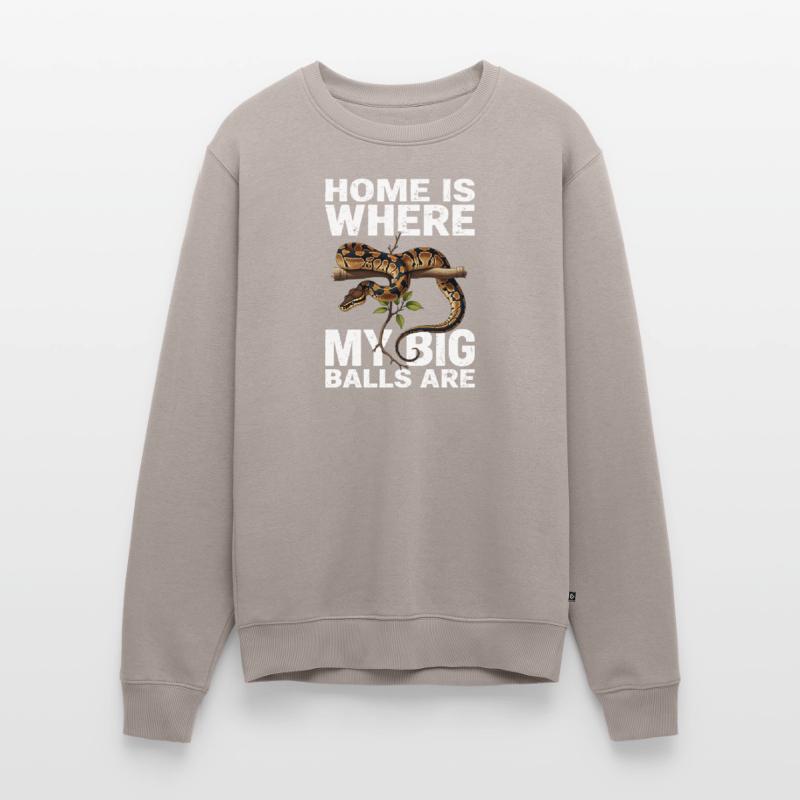 Python roi Serpents Amateurs de terrarium Python Pull Premium bio Homme