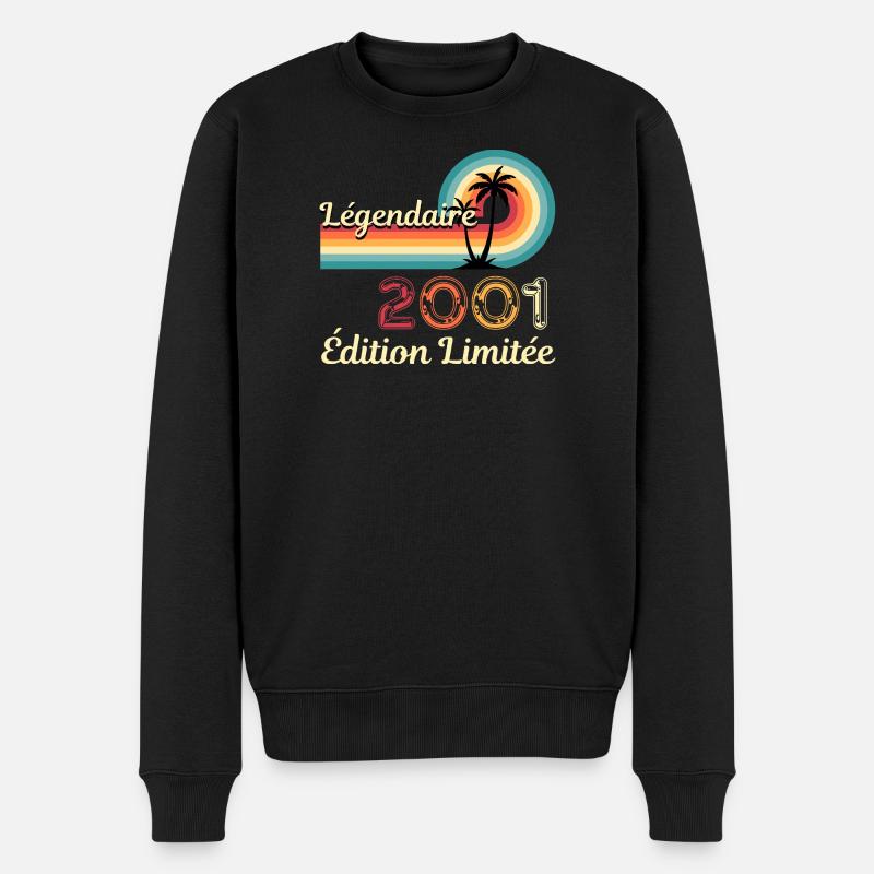 Légendaire 2001, édition limitée - Pull Premium bio Homme - noir