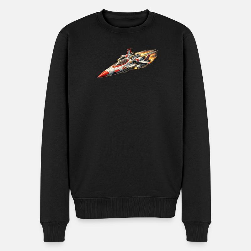 Logo du chasseur stellaire / vaisseau spatial - Pull Premium bio Homme - noir