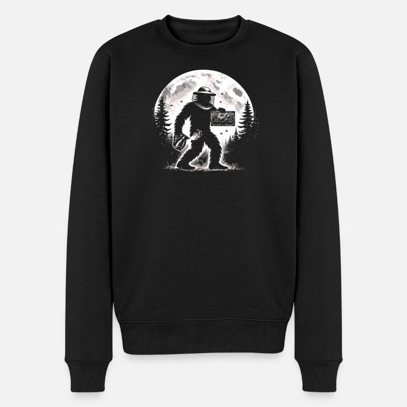 Bigfoot Imker - Männer Premium Bio Pullover - Schwarz