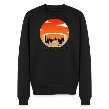 Avoriaz - Men's Premium Organic Jumper - black - Front - Nico (187cm)