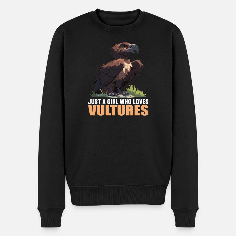 Geier - Männer Premium Bio Pullover - Schwarz