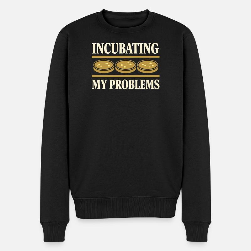 Mikrobiologie - Männer Premium Bio Pullover - Schwarz