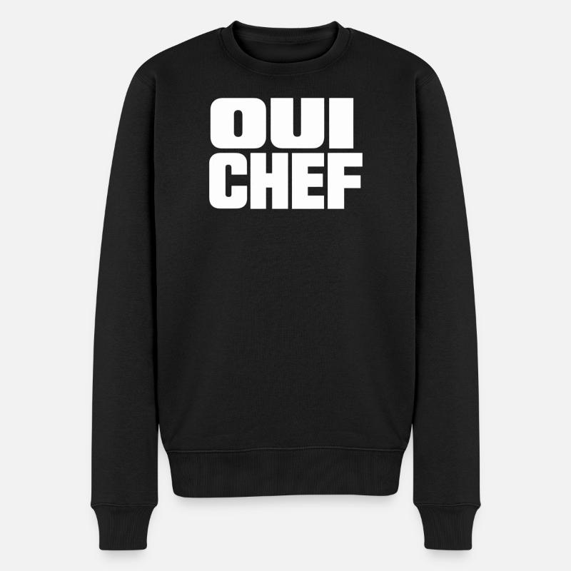 Qui Chef - Pull Premium bio Homme - noir