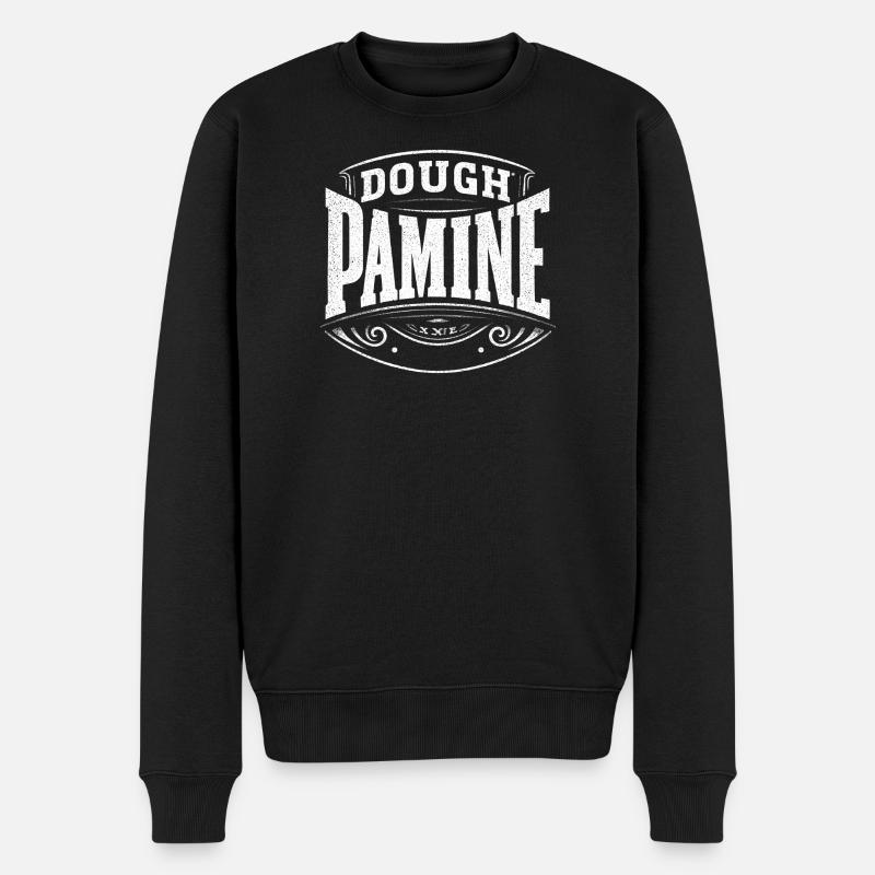 Dough Pamine - das Dopamin für Bäcker - Männer Premium Bio Pullover - Schwarz