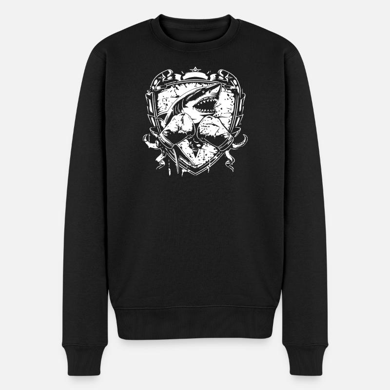 Shark Boxing MMA - Pull Premium bio Homme - noir