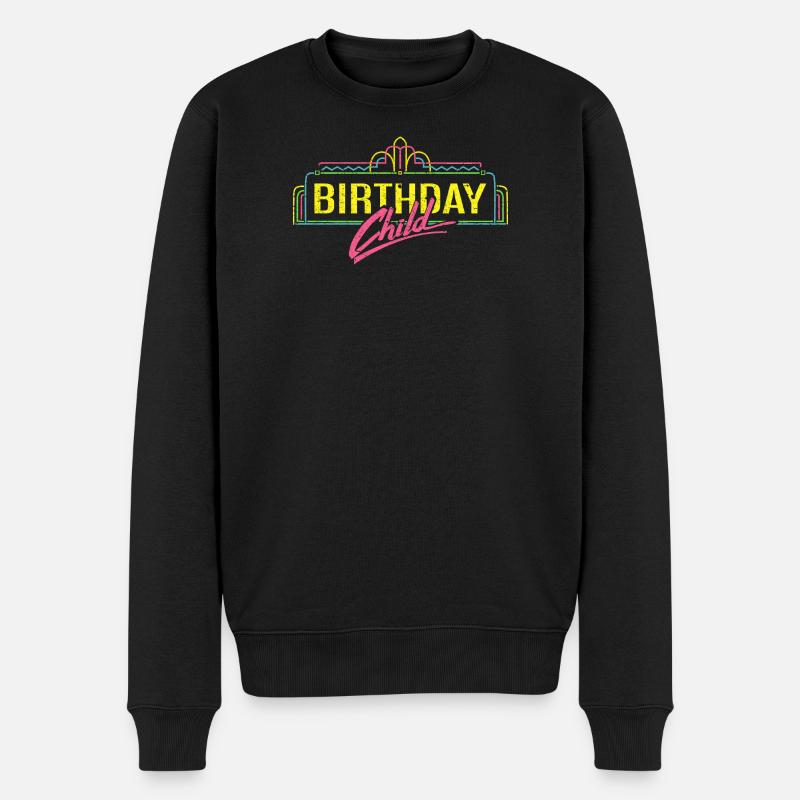 Birthday - Männer Premium Bio Pullover - Schwarz