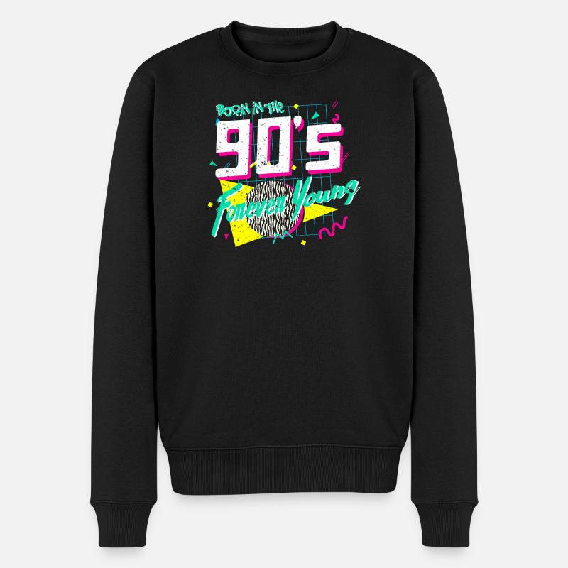 Années 90 - Pull Premium bio Homme - noir