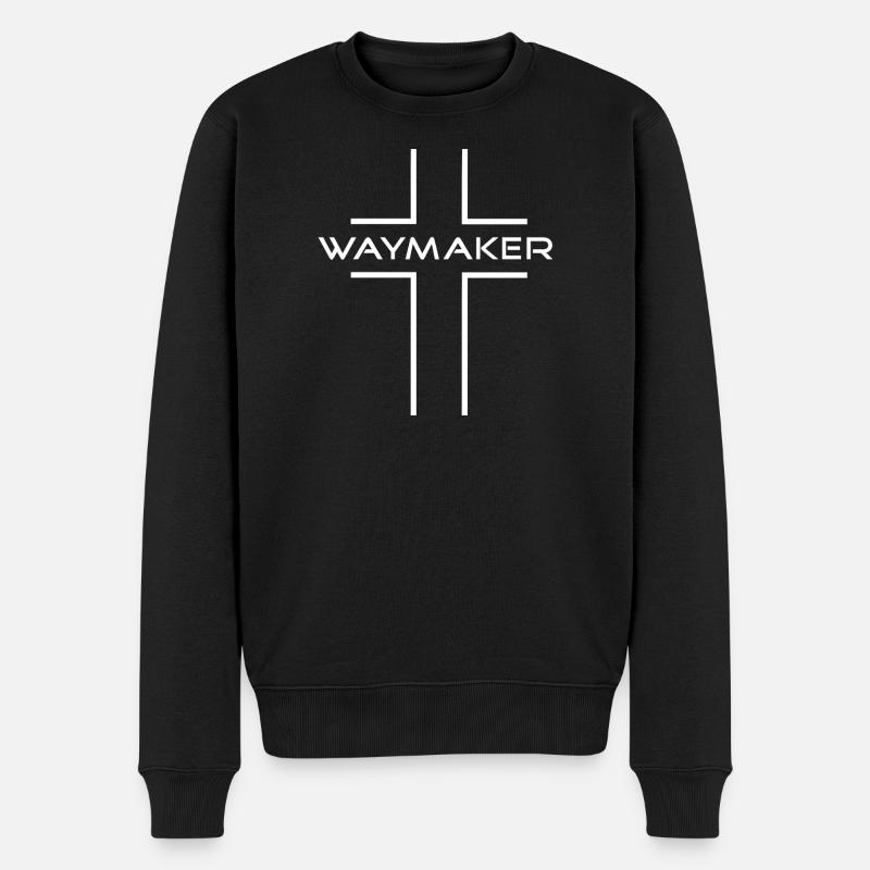 waymaker_kreuz - Pull Premium bio Homme - noir