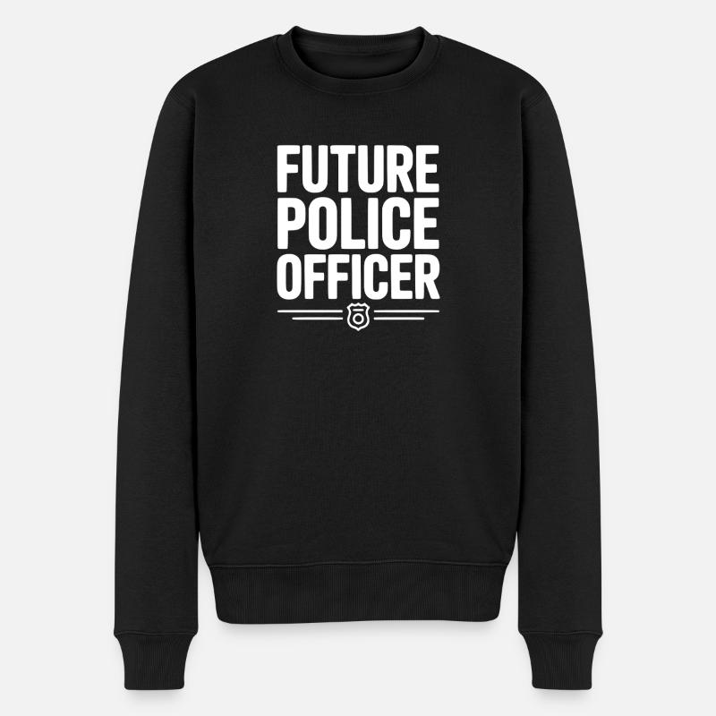 Futur policier - Pull Premium bio Homme - noir