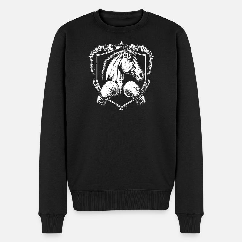 Boxe hippique MMA - Pull Premium bio Homme - noir