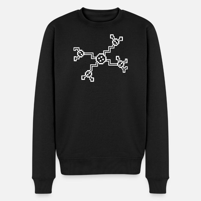 Neuron Nerve Cell Pixel 8-Bit - Pull Premium bio Homme - noir