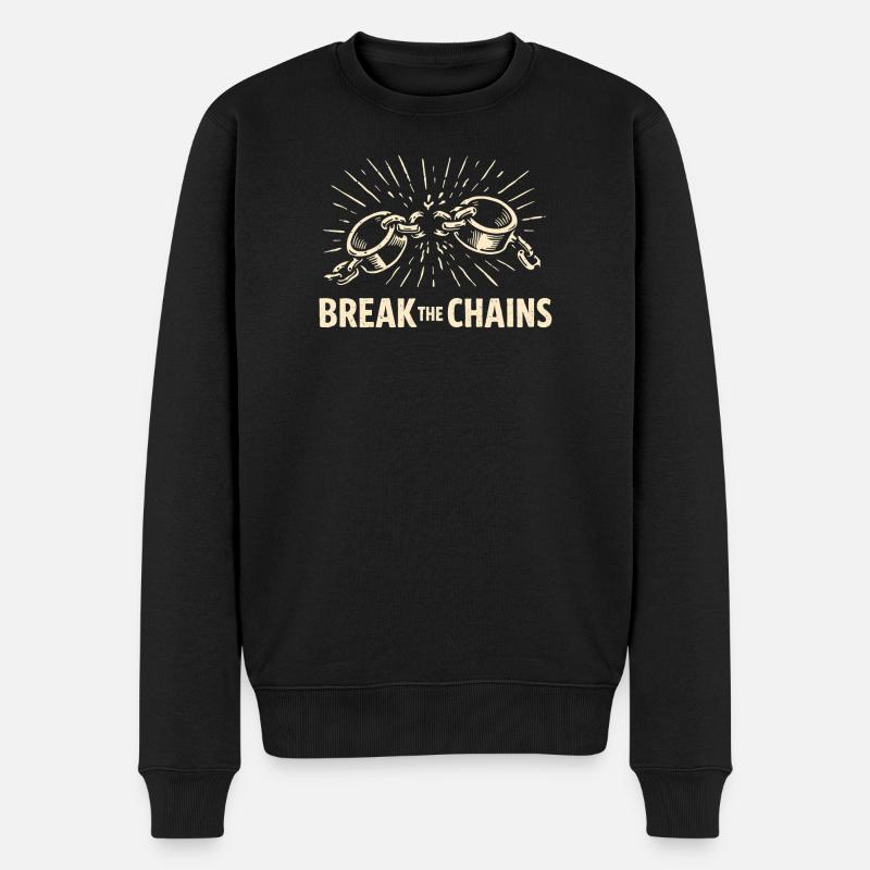 Motivation Break The Chains - Pull Premium bio Homme - noir