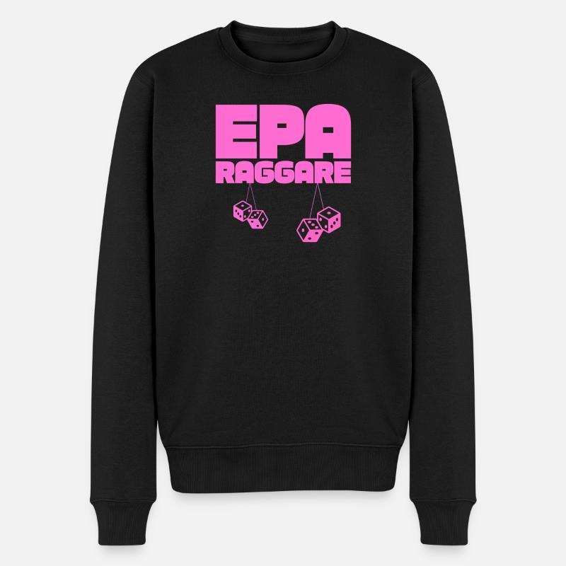 EPA Ragger – Dés Suspendus Roses - Pull Premium bio Homme - noir