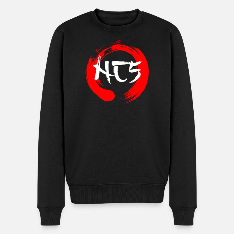NC5 Nunchaku-Logo - Männer Premium Bio Pullover - Schwarz