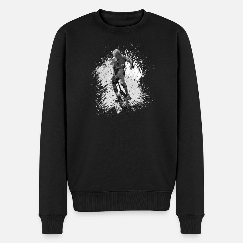 Unicycle | Style libre monocycle - Pull Premium bio Homme - noir