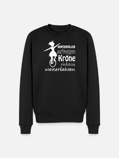 Enhjulet cykel | Unicycling Freestyle - Økologisk premium-sweatshirt til mænd - sort