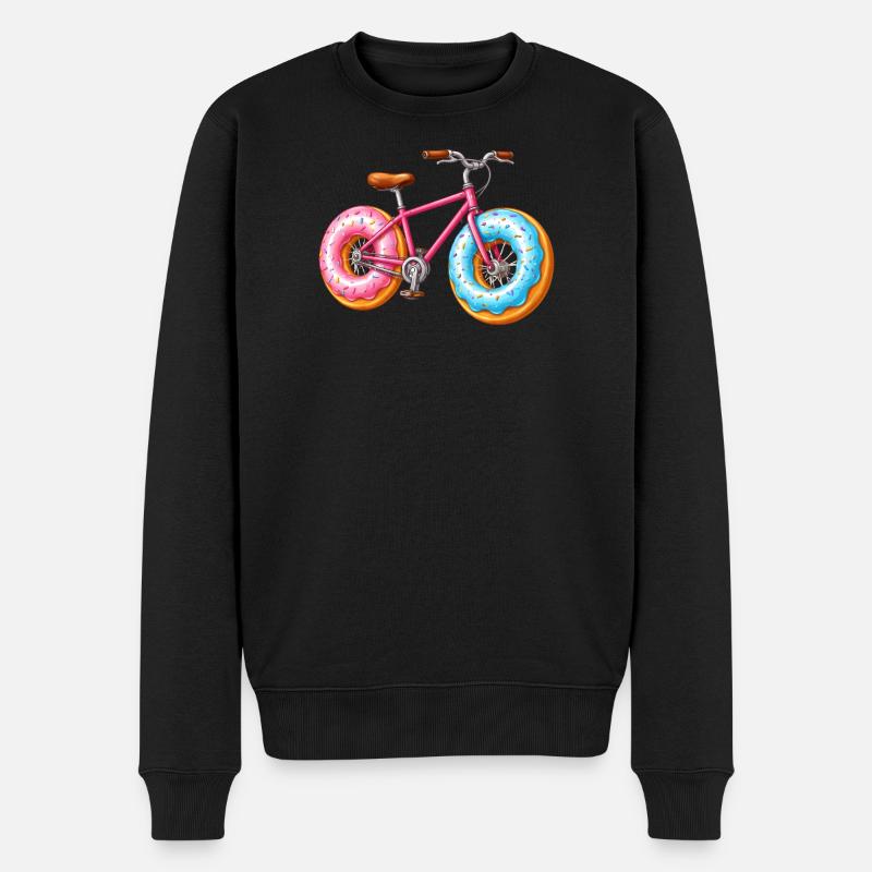 Vélo Donut – Conception de Vélo Mignon - Pull Premium bio Homme - noir