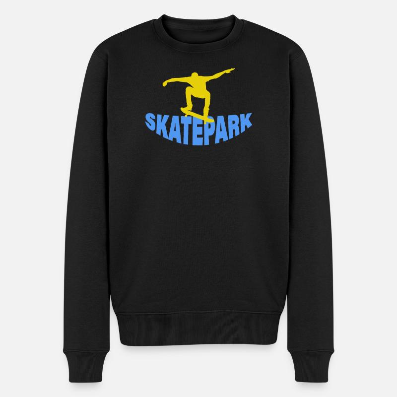 SKATEPARK - Männer Premium Bio Pullover - Schwarz