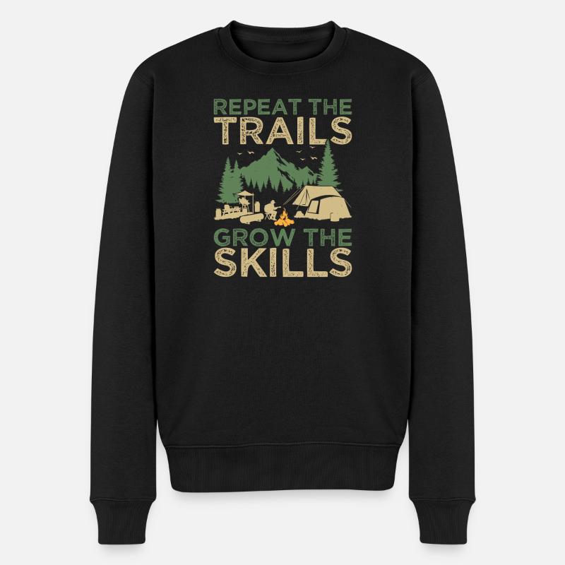 Chef scout Repeat The Trails Scout - Pull Premium bio Homme - noir