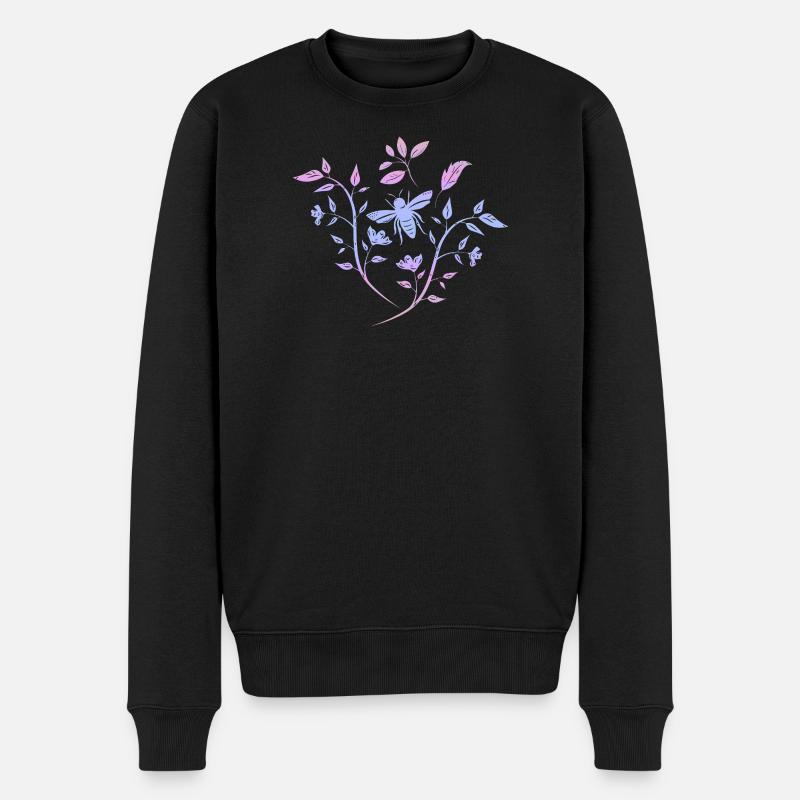 Spring - Männer Premium Bio Pullover - Schwarz