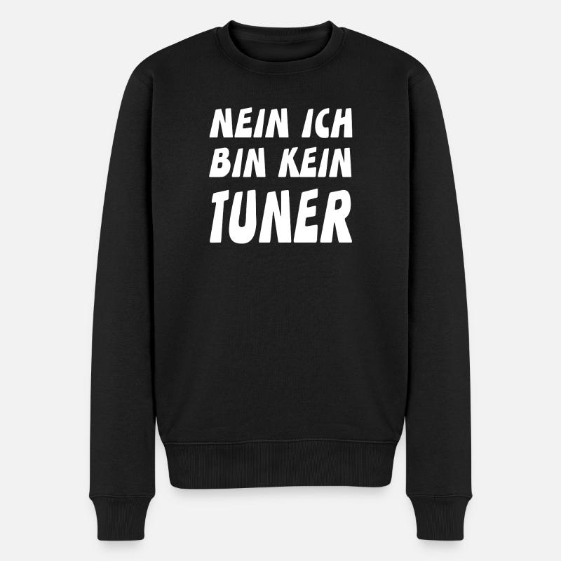 Tuner - Männer Premium Bio Pullover - Schwarz