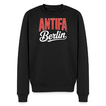 Antifa Berlin - T-shirt antifasciste - Pull Premium bio Homme - noir - Devant - Nico (187cm)