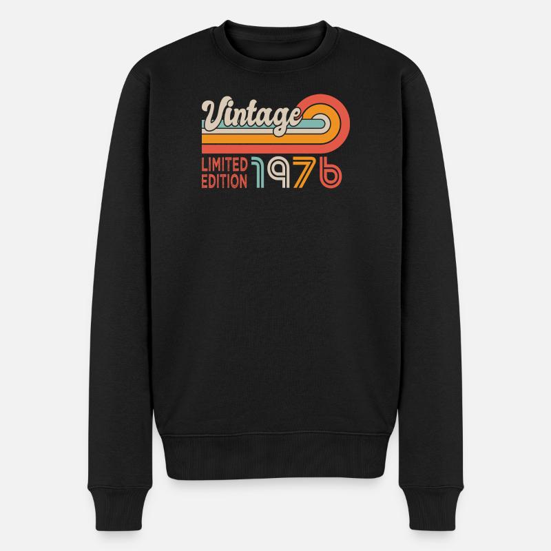 1976 anniversaire 1976 50 ans - Pull Premium bio Homme - noir