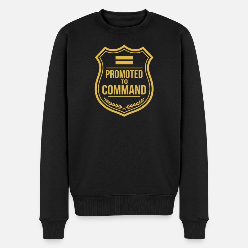Polizeileutnant Polizeileutnant Dienstgrad Lt - Männer Premium Bio Pullover - Schwarz
