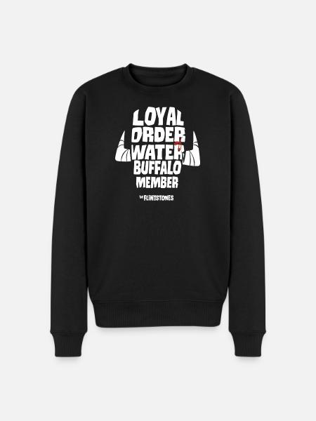 The Flintstones Loyal Order Of The Water Buffalo - Men's Premium Organic Jumper - black